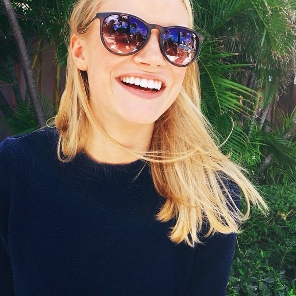 New Ray Ban Erika Matte Tortoise Brown Polarized